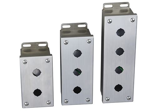 stainless steel push button box